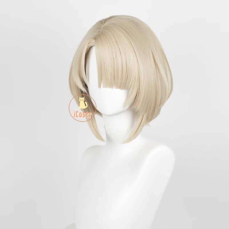 Wig Commision Perücken Styling Service Freminet Cosplay Wig Perücke Genshin Impact Light Blonde Short Hair Lyney Lynette Brother Fontaine Diver Damen Herren Props 2 1298237570