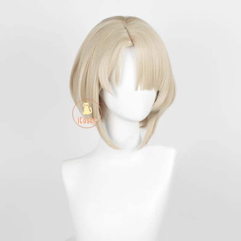 Wig Commision Perücken Styling Service Freminet Cosplay Wig Perücke Genshin Impact Light Blonde Short Hair Lyney Lynette Brother Fontaine Diver Damen Herren Props 3 247353610
