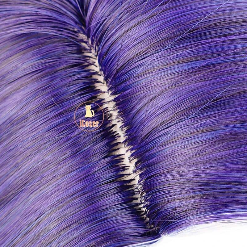 Wig Commision Perücken Styling Service Dr. Ratio Cosplay Wig Perücke Honkai Star Rail Dr. Veritas Ratio Purple Short Hair 33CM Intelligentsia Guild Damen Herren 5 690437681