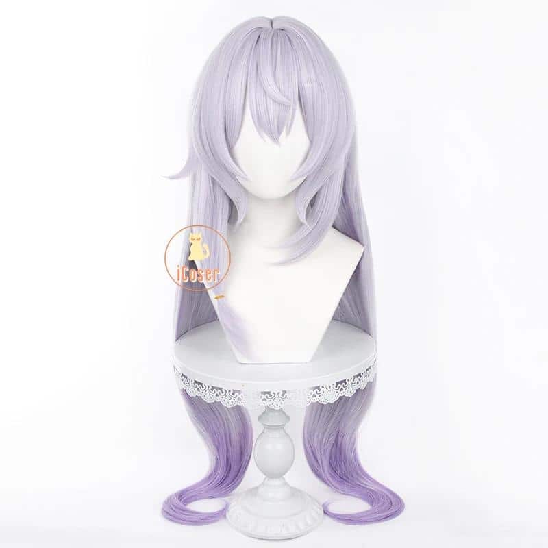 Wig Commision Perücken Styling Service Honkai Star Rail Black Swan Cosplay Wig Perücke Light Purple Long Hair Garden of Recollection für Damen Accesoires 3 872131833
