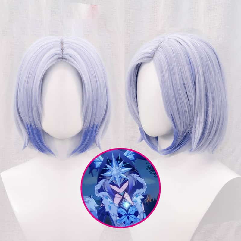 Genshin Impact Cosplay Fatui Cryo Cicin Mage Wig Perucke 1